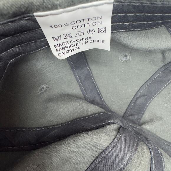 Gray Maple Leaf Canada Baseball Cap Hat - Picture 4 of 6